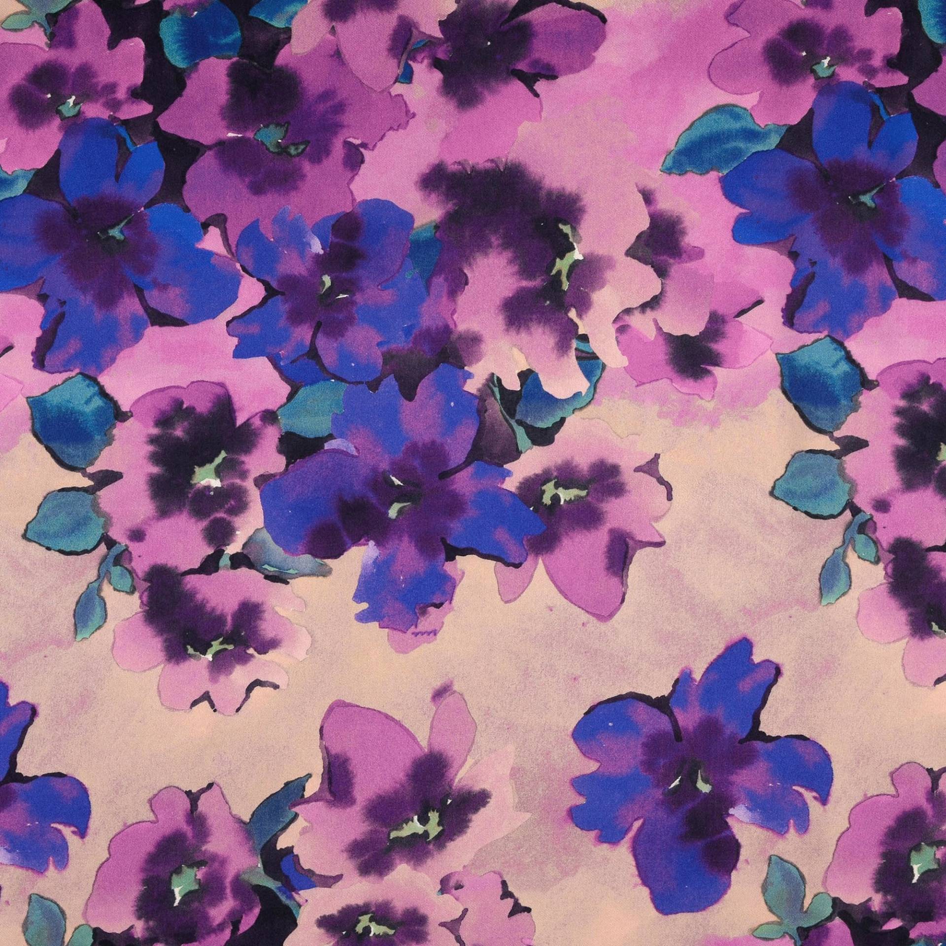 Polyester Satin Flowers, lila von Stoffe Hemmers