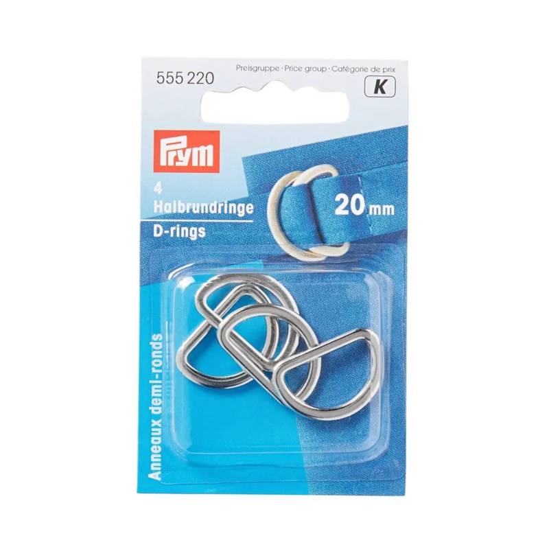 Prym D-Ringe 20 mm silber von Stoffe Hemmers