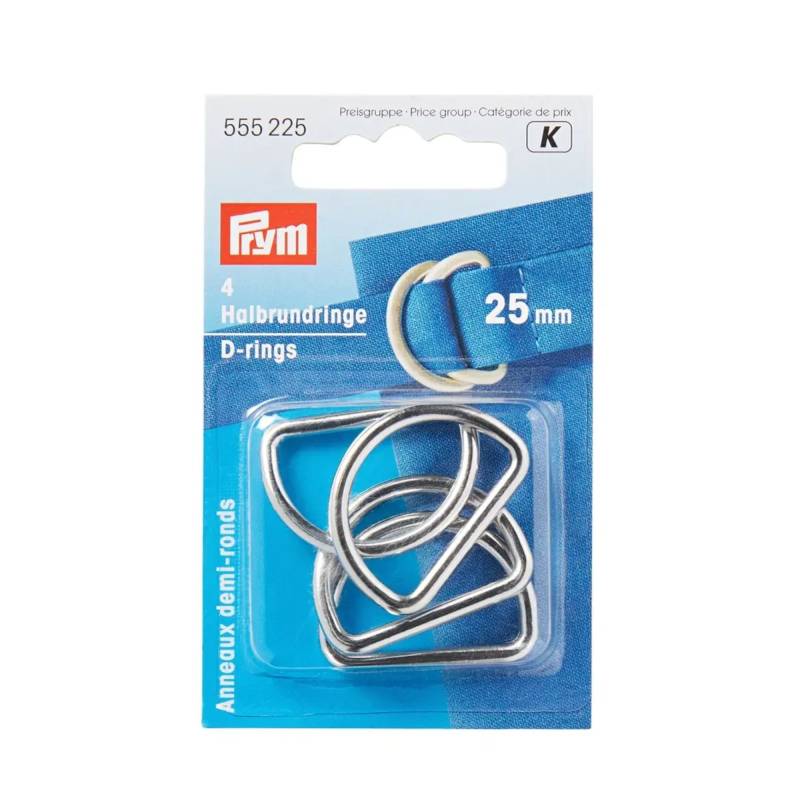 Prym D-Ringe 25 mm silber von Stoffe Hemmers