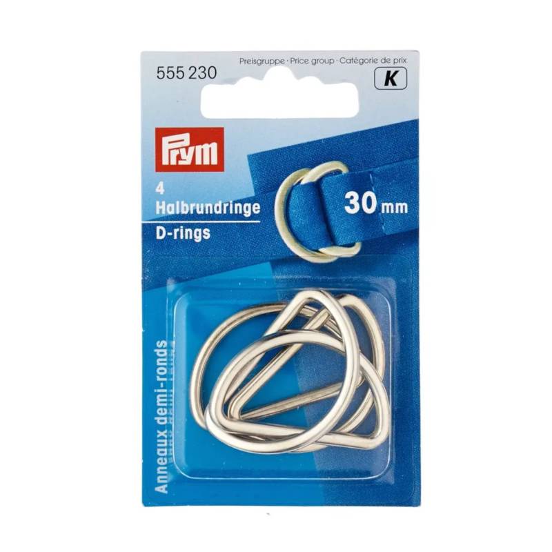 Prym D-Ringe 30 mm silber von Stoffe Hemmers