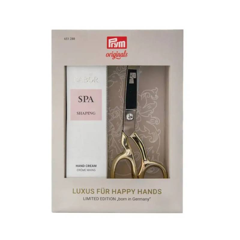 Prym Geschenkeset - Schneiderschere 20cm mit Babor SPA Handcreme 100ml von Stoffe Hemmers