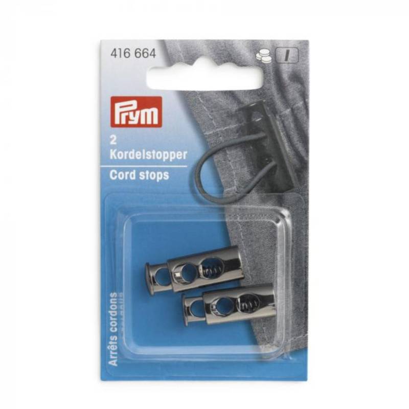 Prym Kordelstopper, 2 Loch, gunmetal von Stoffe Hemmers