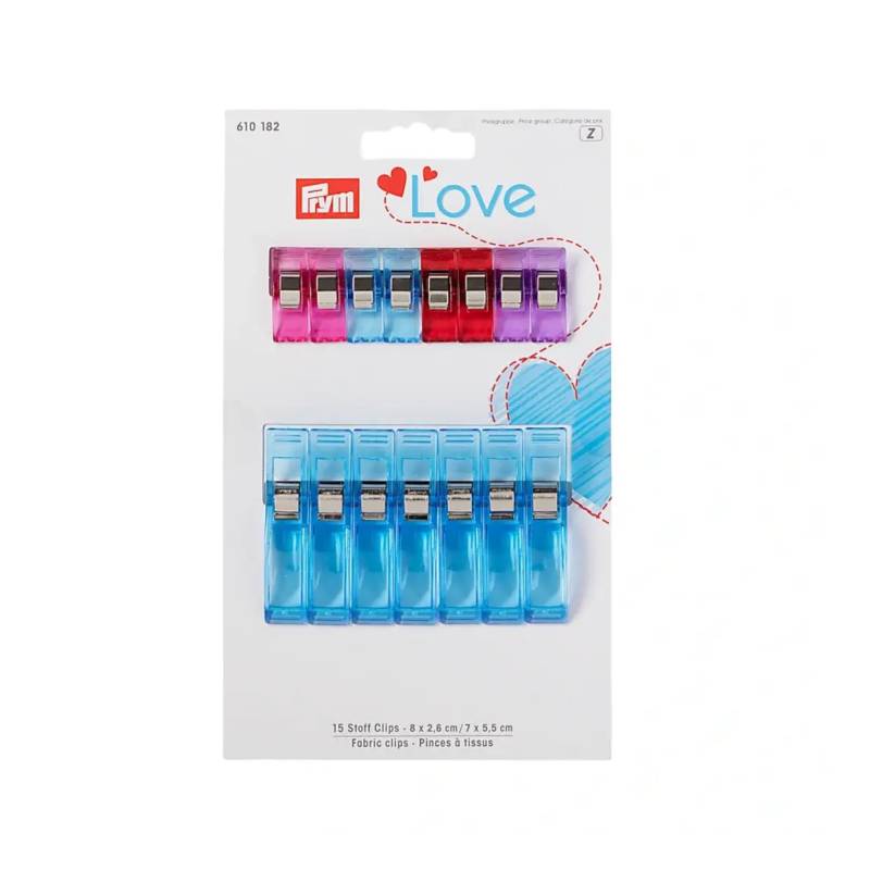 Prym Love Stoff Clips 2,6 cm und 5,5 cm von Stoffe Hemmers