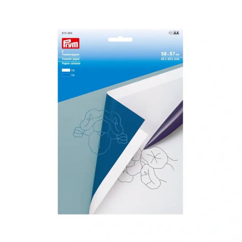 Prym Transferpapier weiss/blau von Stoffe Hemmers