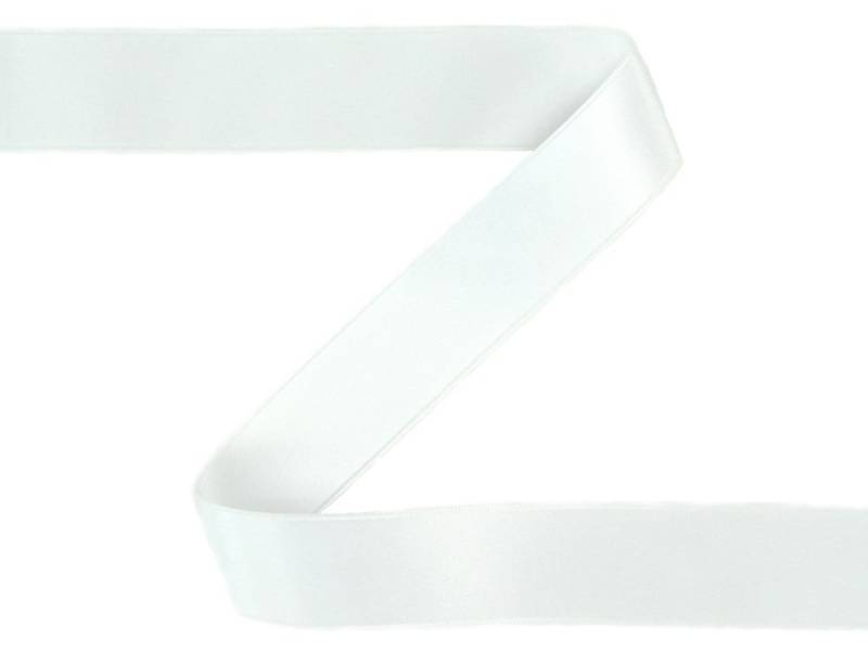 Satinband weiss (10 mm) von Stoffe Hemmers