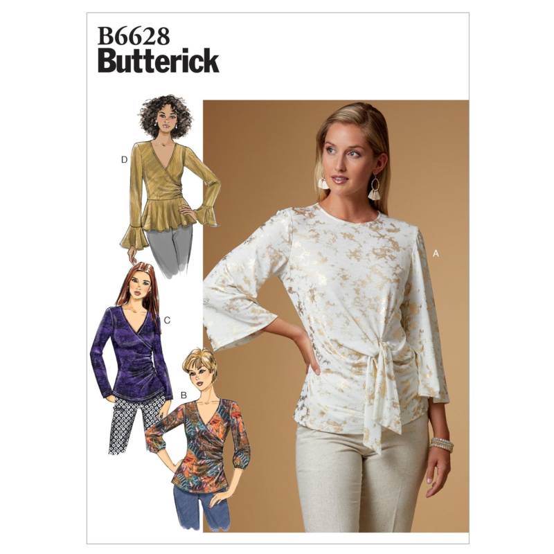 Schnittmuster Butterick 6628 Shirt, Gr. 40-48 von Stoffe Hemmers