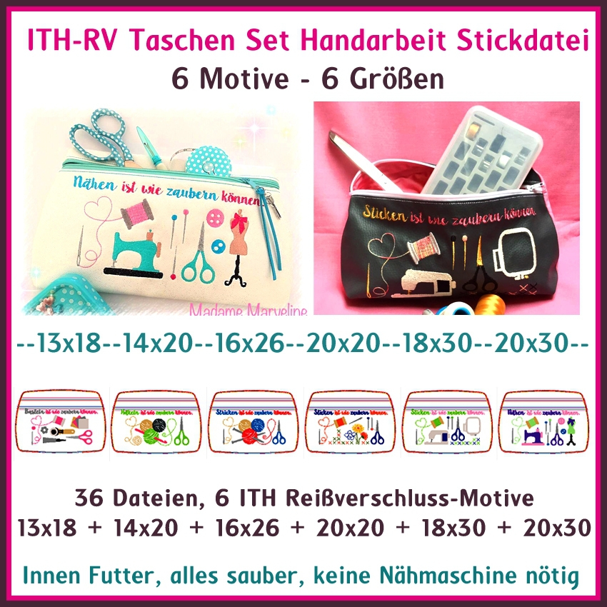 Stickdatei Rock Queen ITH Handarbeit von Stoffe Hemmers