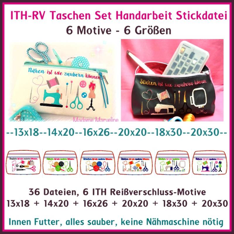 Stickdatei Rock Queen ITH Handarbeit von Stoffe Hemmers