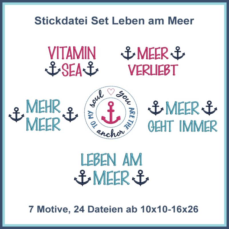 Stickdatei Rock Queen Leben am Meer von Stoffe Hemmers