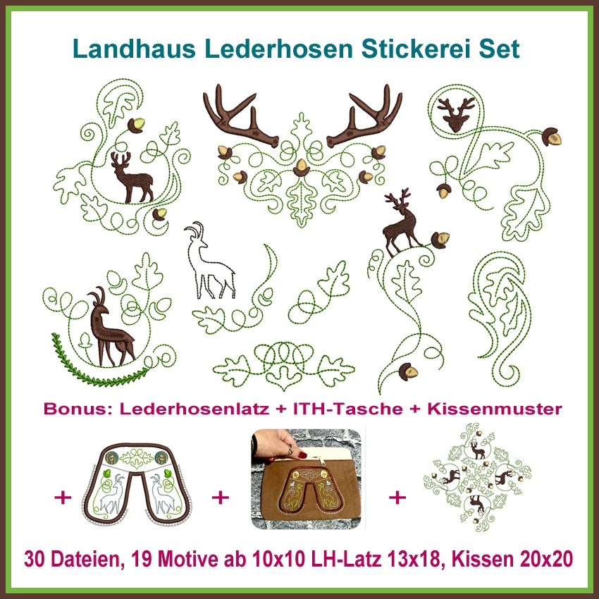 Stickdatei Rock Queen Lederhosen von Stoffe Hemmers