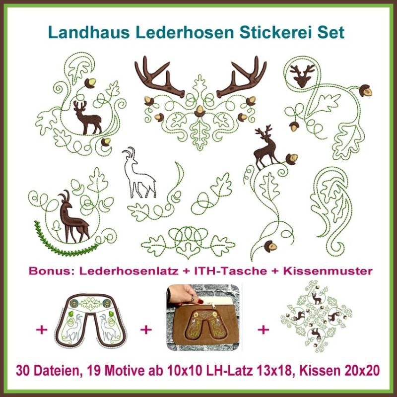 Stickdatei Rock Queen Lederhosen von Stoffe Hemmers