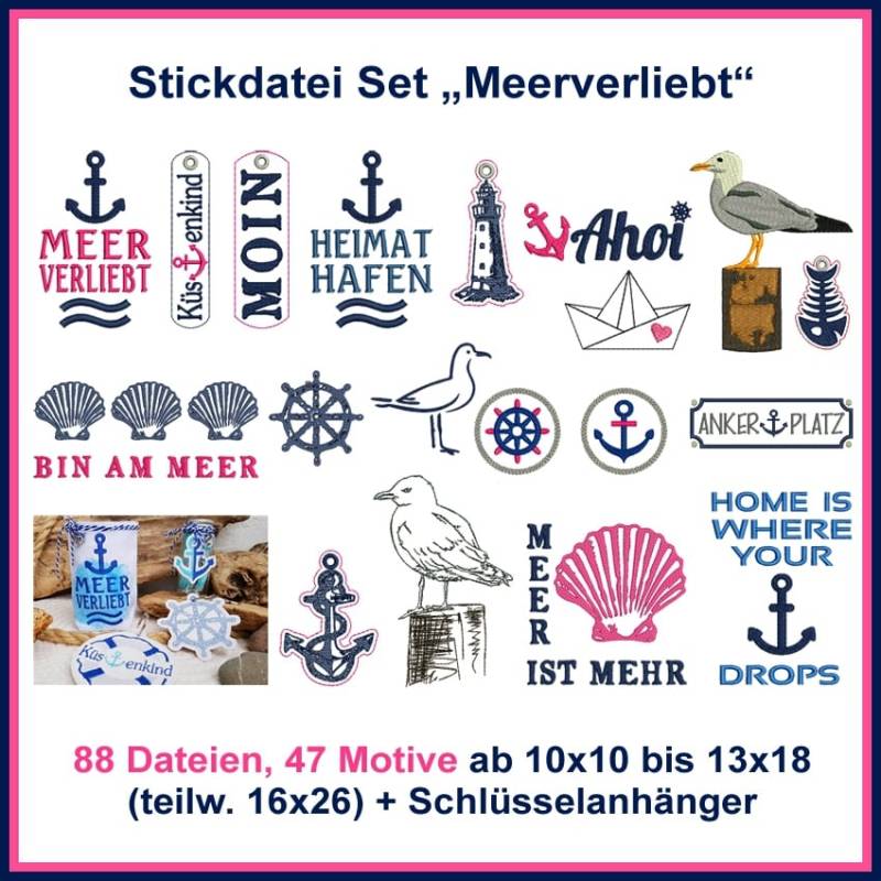 Stickdatei Rock Queen Meerverliebt von Stoffe Hemmers