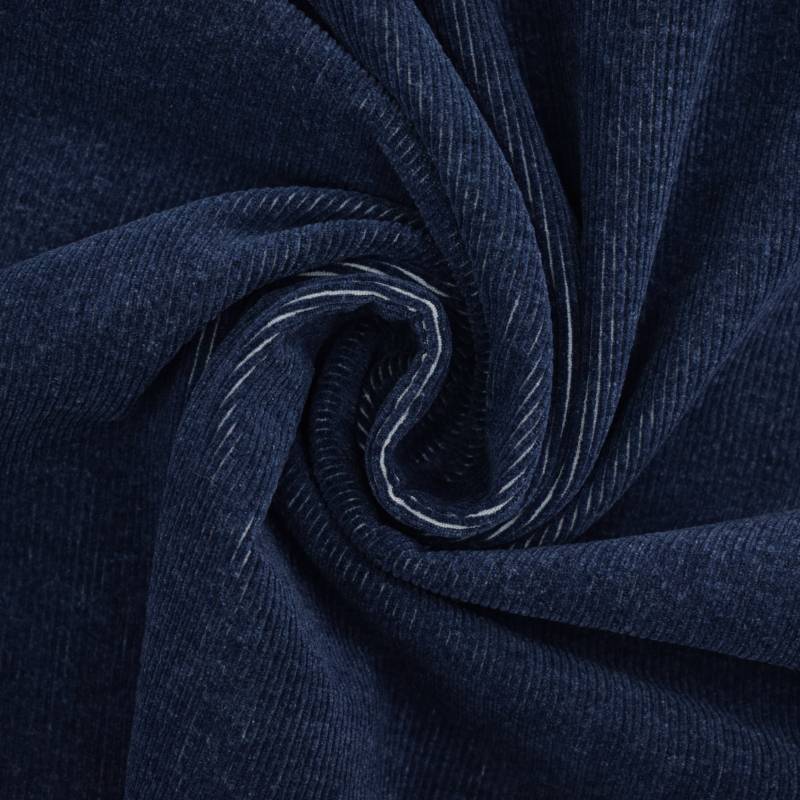 Stretch Cord Denim, dunkelblau von Stoffe Hemmers