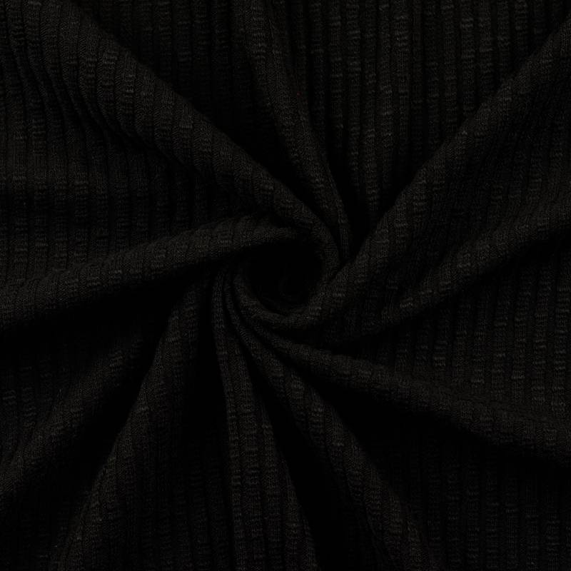 Vintage Strickstoff, schwarz von Stoffe Hemmers