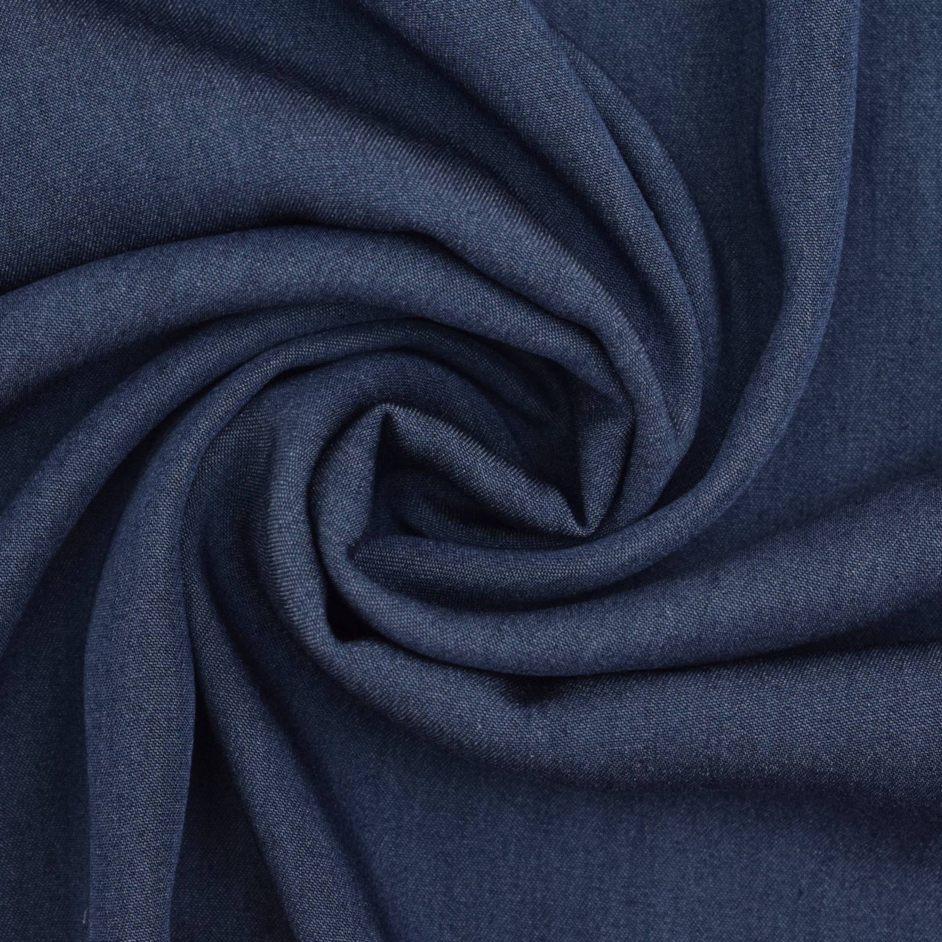 Viskose Chambray, dunkelblau Viskose Chambray, dunkelblau von Stoffe Hemmers