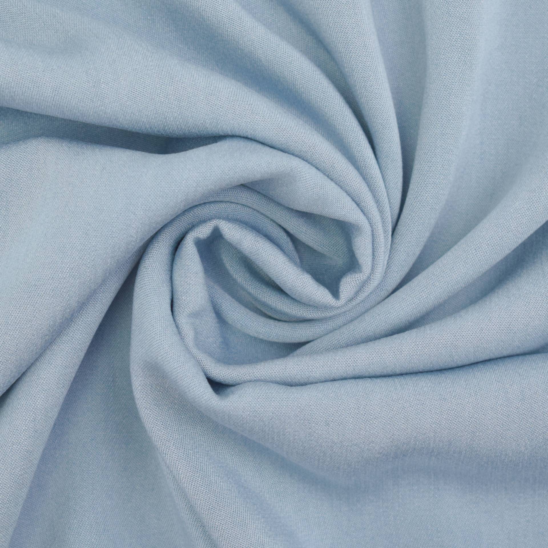 Viskose Chambray, hellblau Viskose Chambray, hellblau von Stoffe Hemmers