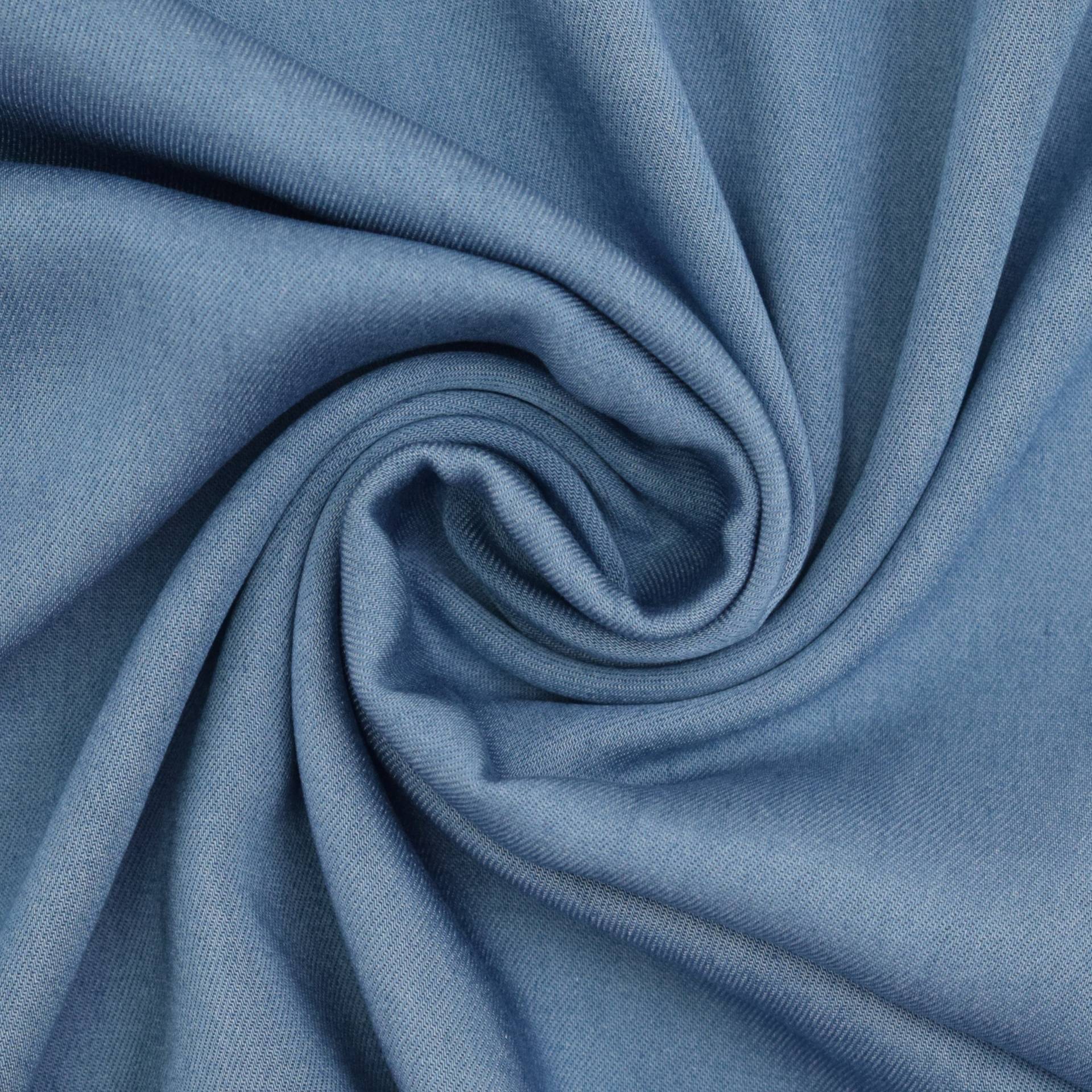 Viskose Chambray, mittelblau Viskose Chambray, mittelblau von Stoffe Hemmers