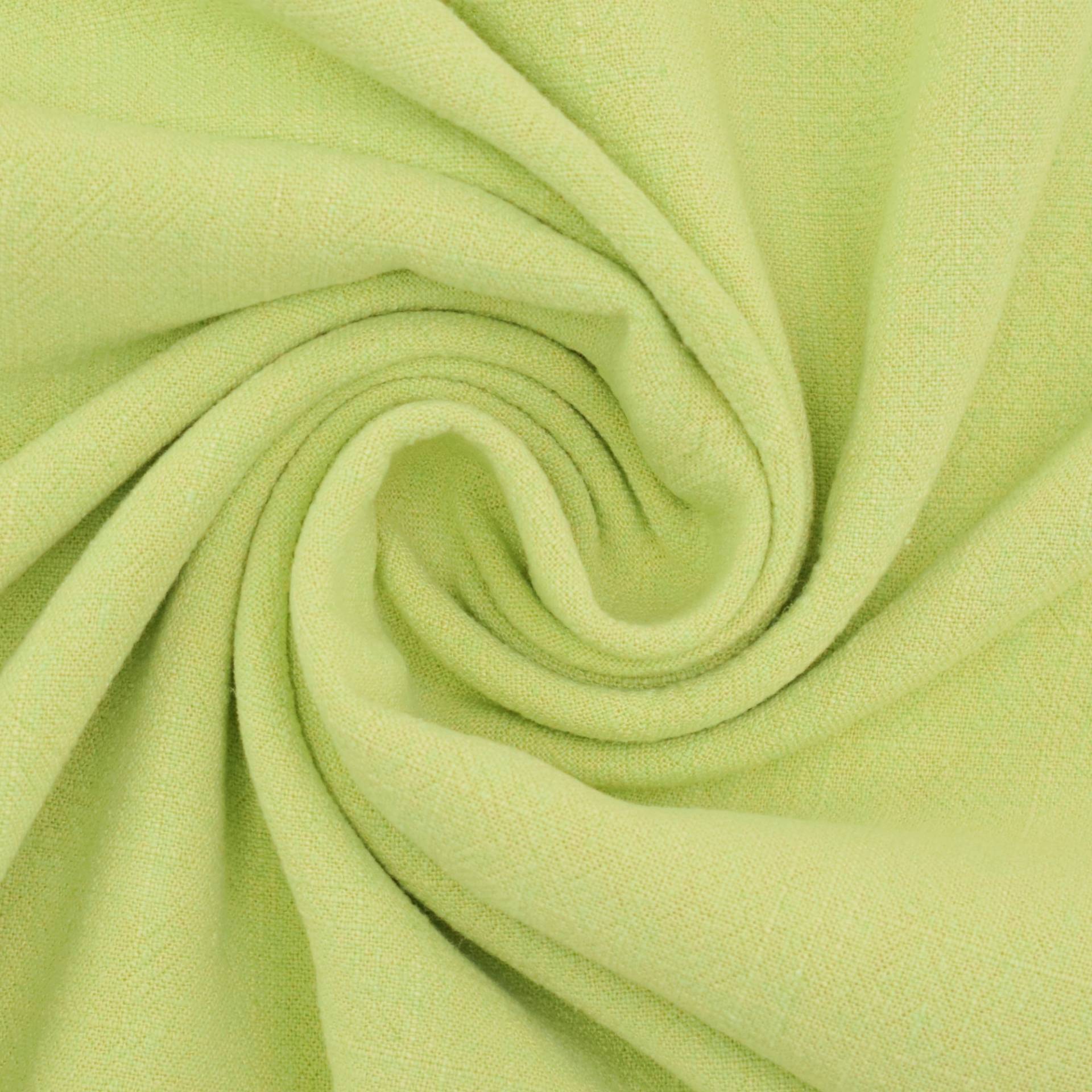 Viskose Leinen Jacquard, limette von Stoffe Hemmers