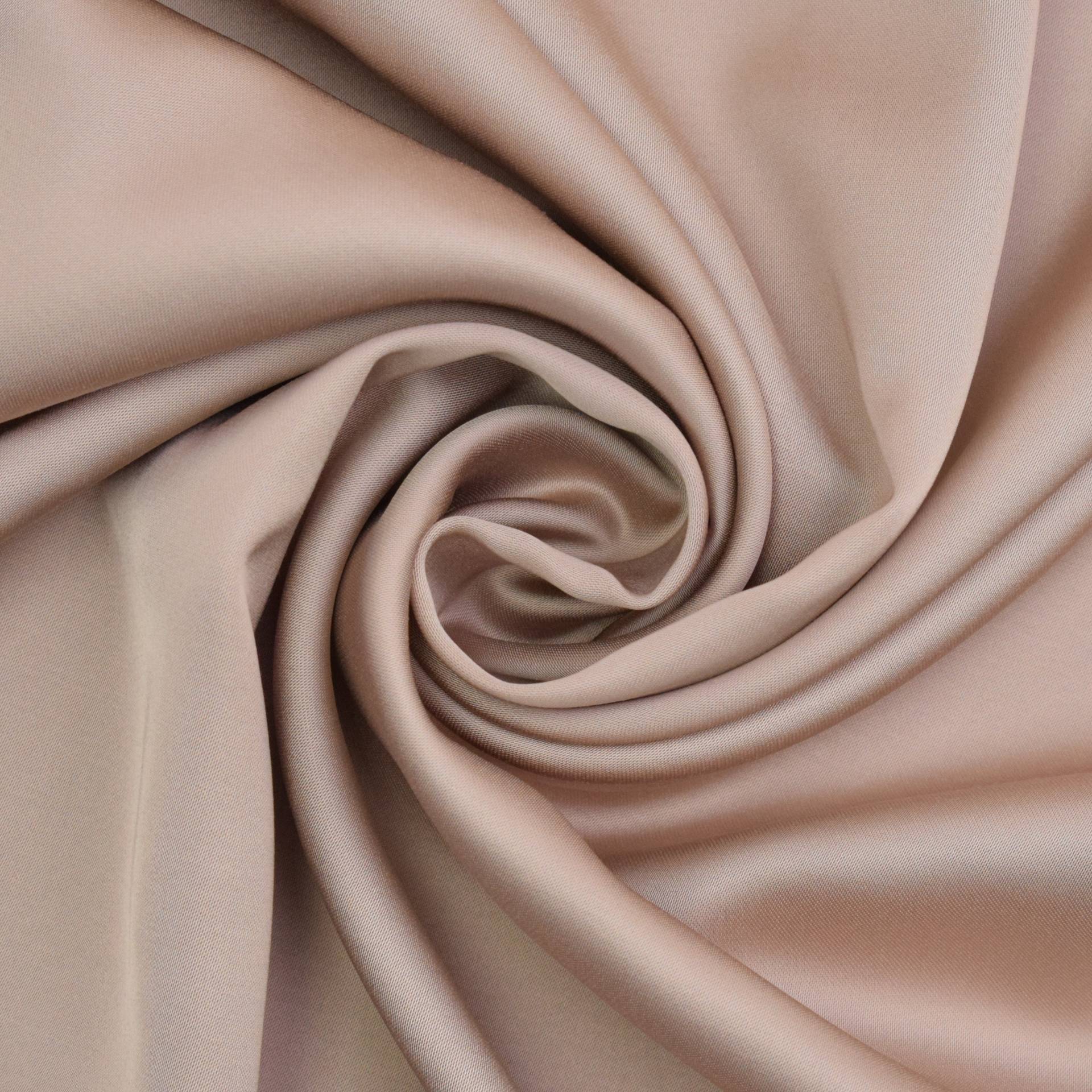 Viskose Satin Ellen, beige von Stoffe Hemmers