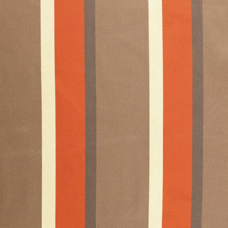 Viskose Twill Stripes, braun von Stoffe Hemmers