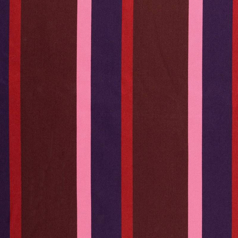 Viskose Twill Stripes, weinrot von Stoffe Hemmers