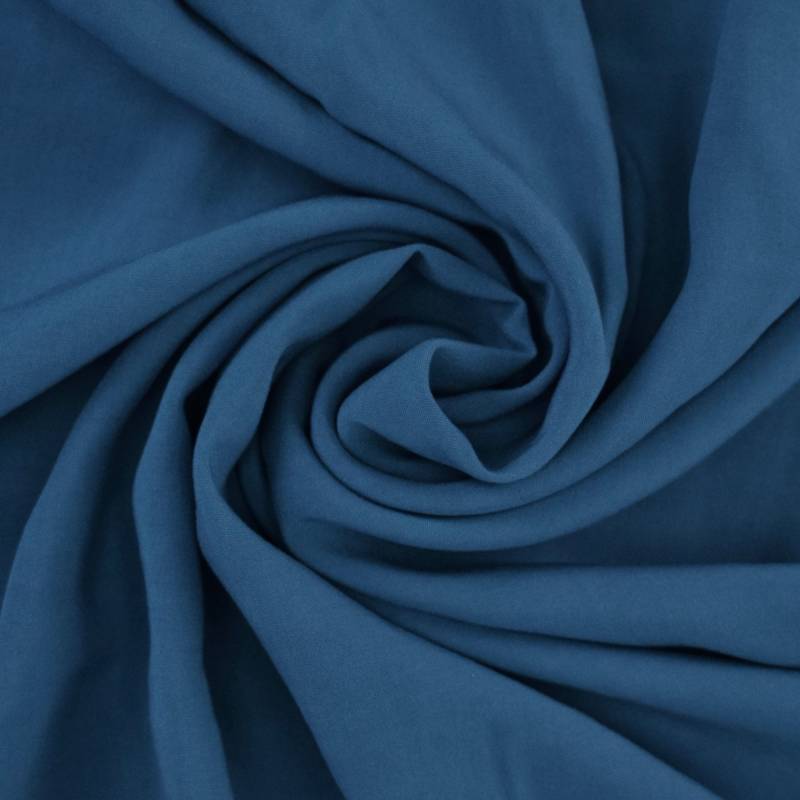 Viskose Voile uni tintenblau von Stoffe Hemmers