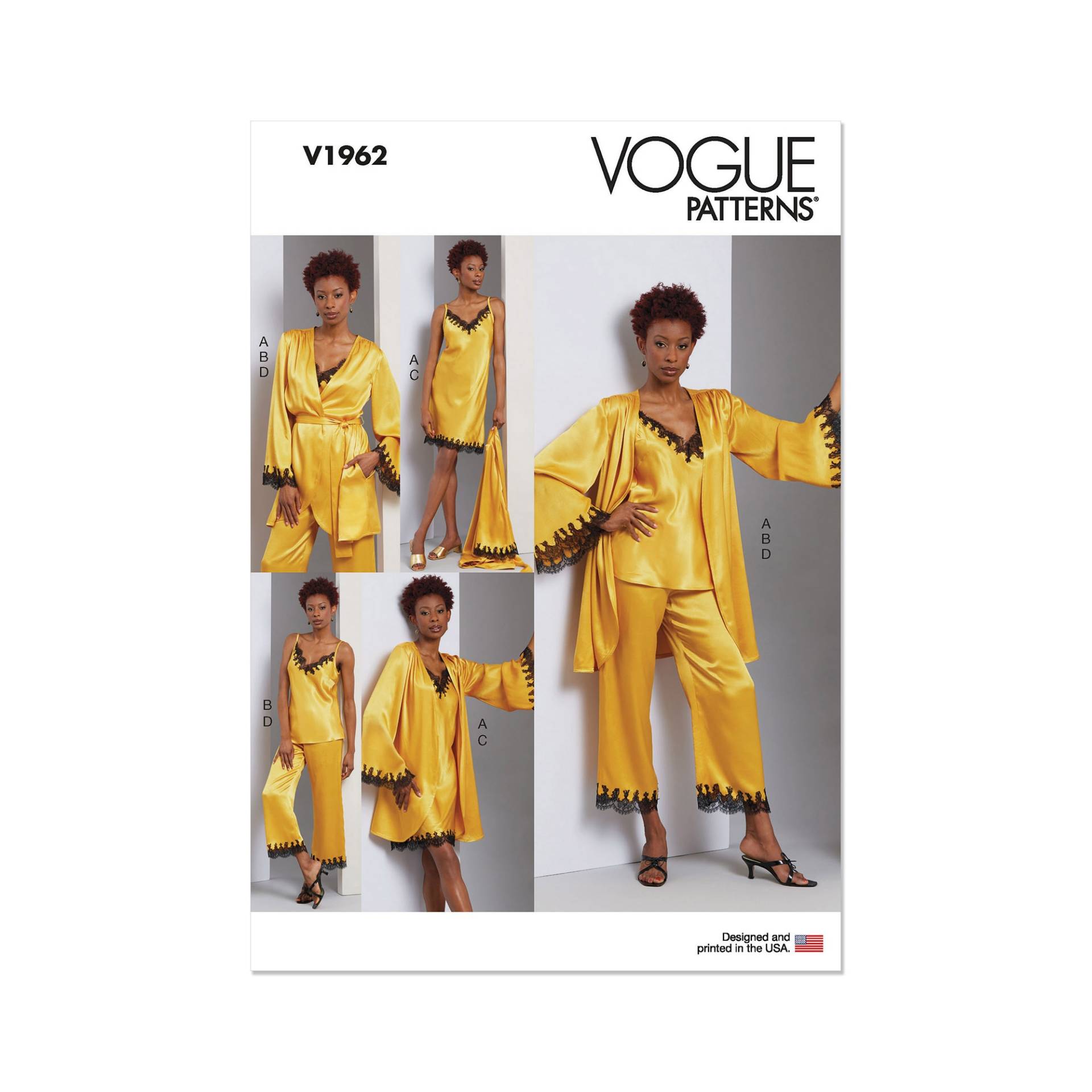 Vogue 1962 Nachtwäsche Gr. 32-40 von Stoffe Hemmers