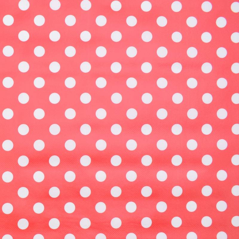 Wachstuch Polka Dots, rot von Stoffe Hemmers