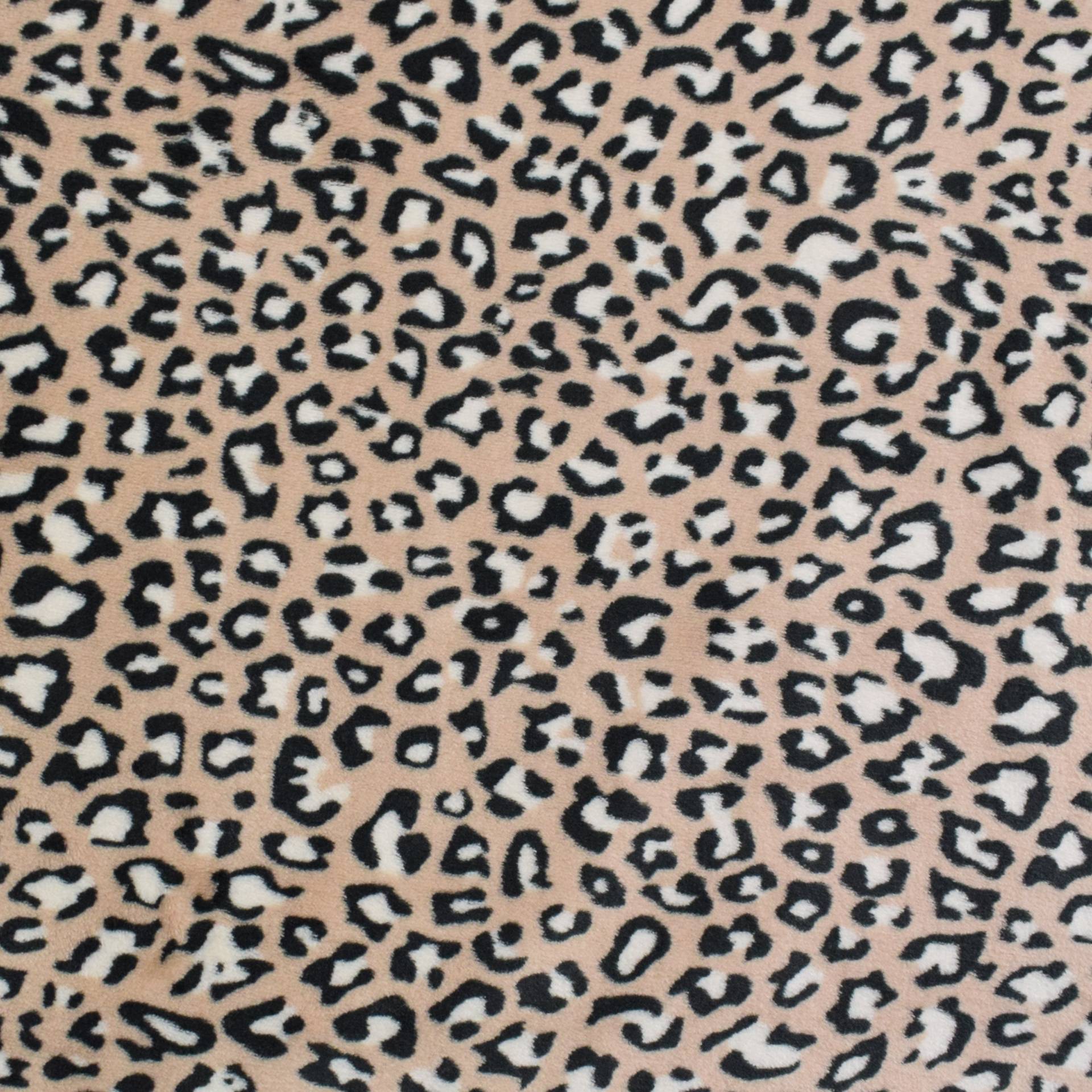 Wellnessfleece Animal Print, beige Wellnessfleece Animal Print, beige von Stoffe Hemmers