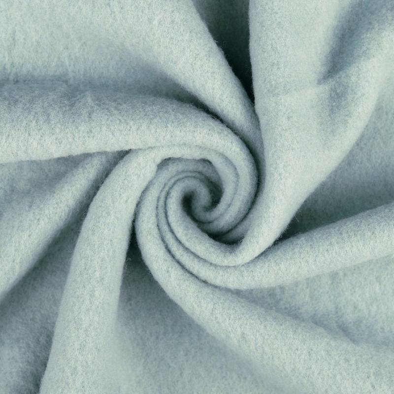 Wollfleece uni, dunkelmint von Stoffe Hemmers