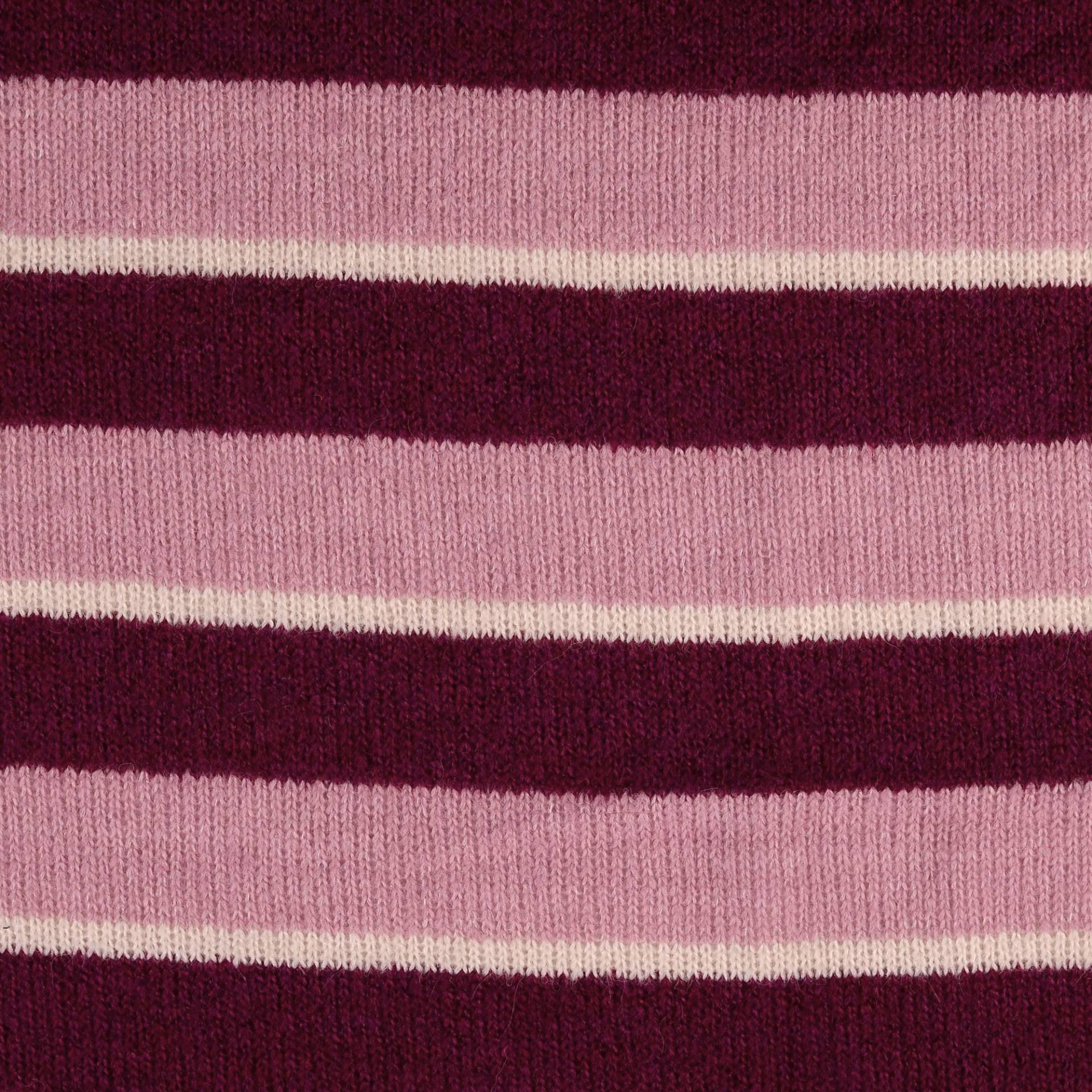 Wollstrickstoff Colour Stripes, rosa von Stoffe Hemmers