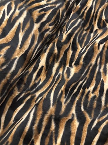 Fellimitat Tiger, Karneval, Fasching, VE: 1m von Stoffe-Online-Shop