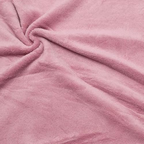 STOFFKONTOR Wellness Fleece Stoff Meterware, Farbe Alt-Rosé, Kuschelig weicher Fleecestoff zum Nähen von Bekleidung, Decken uvm. von Stoffkontor