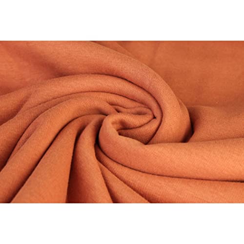 Alpenfleece "SUSAN" Kuschelfleece-0,5 m Schritte-Meterware-Winterfleece-Decken, Mäntel, Patchworkstoff-Breite ca.155 cm-360g/qm-35 Farben (Dunkler Lachs-240-SUSAN) von Stofftreff Santi