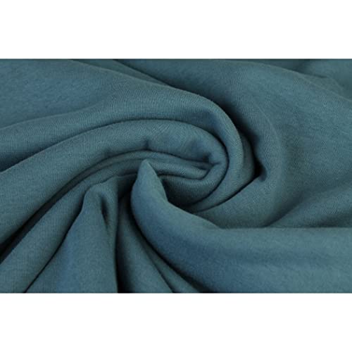 Alpenfleece "SUSAN" Kuschelfleece-0,5 m Schritte-Meterware-Winterfleece-Decken, Mäntel, Patchworkstoff-Breite ca.155 cm-360g/qm-35 Farben (Jeans-059-SUSAN) von Stofftreff Santi