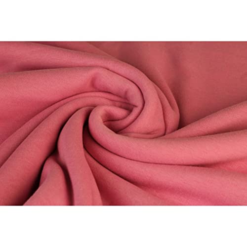 Alpenfleece "SUSAN" Kuschelfleece-0,5 m Schritte-Meterware-Winterfleece-Decken, Mäntel, Patchworkstoff-Breite ca.155 cm-360g/qm-35 Farben (Rosa-050-SUSAN) von Stofftreff Santi