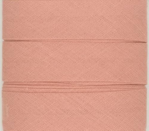 Baumwoll-Schrägbänder-Uni-ca. 20 mm Breite x 3 Meter Länge- in 28 Farben Einfassband gefalzt (Altpink) von Stofftreff Santi