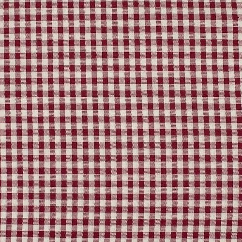 Baumwolle KARO Karierte Baumwolle mit 1x1 cm Karo`s 0,5m - Öko-Tex Fahnentuch Dekostoffe Tischdecke Meterware (Bordeaux) von Stofftreff Santi