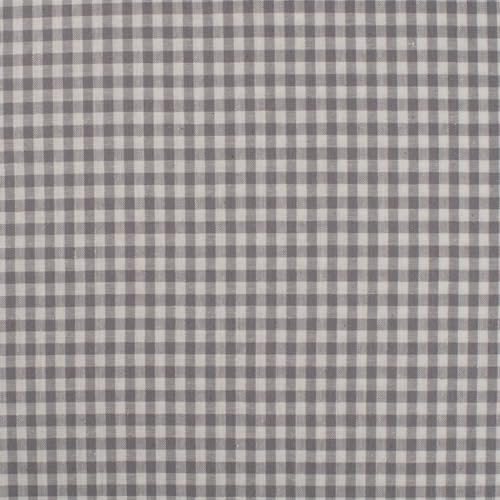 Baumwolle KARO Karierte Baumwolle mit 1x1 cm Karo`s 0,5m - Öko-Tex Fahnentuch Dekostoffe Tischdecke Meterware (Grau) von Stofftreff Santi