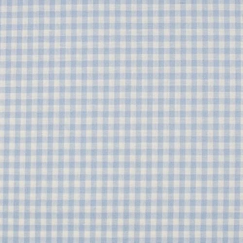 Baumwolle KARO Karierte Baumwolle mit 1x1 cm Karo`s 0,5m - Öko-Tex Fahnentuch Dekostoffe Tischdecke Meterware (Hellblau) von Stofftreff Santi