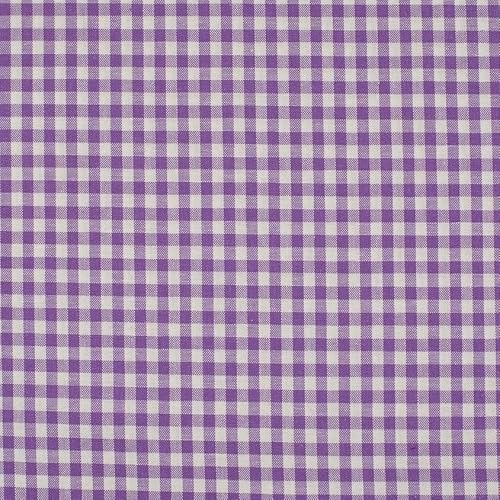 Baumwolle KARO Karierte Baumwolle mit 1x1 cm Karo`s 0,5m - Öko-Tex Fahnentuch Dekostoffe Tischdecke Meterware (Lila) von Stofftreff Santi