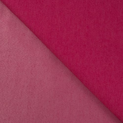 Elastischer Jeansstoff DOMI 0,5m - Hosenstoff Bekleidungsstoff Meterware (Fuchsia) von Stofftreff Santi