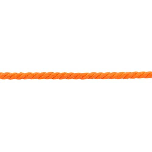 Gedrehte/Geflochtene Baumwollkordel-50 cm Schritte-Meterware-8 mm Stärke-(Orange) von Stofftreff Santi