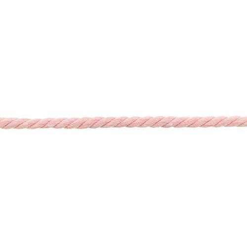 Gedrehte/Geflochtene Baumwollkordel-50 cm Schritte-Meterware-8 mm Stärke-18 verschiedene Farben (Rosa) von Stofftreff Santi