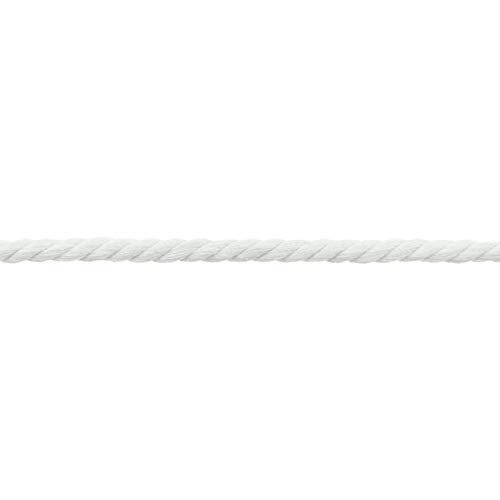 Gedrehte/Geflochtene Baumwollkordel-50 cm Schritte-Meterware-8 mm Stärke-(Weiss) von Stofftreff Santi