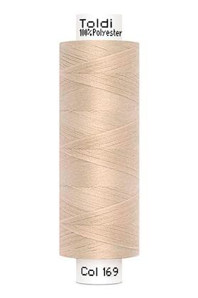 Nähgarn TOLDI Nähgarn á 500m - Allesnäher Garn No.120 Hochwertiges Universalnähgarn (1, Beige) von Stofftreff Santi