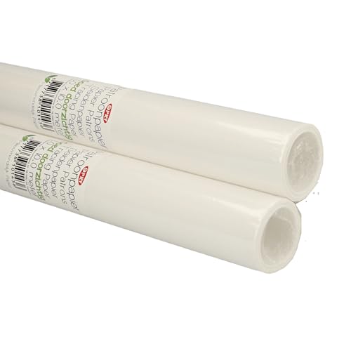 Schnittmusterpapier 100 cm Breit - 2 Rollen zu je 10 Meter - Seidenpapier Schnittmuster Kopierpapier Pauspapier Zeichenpapierrolle Transparentpapier 20 Meter von Stofftreff Santi