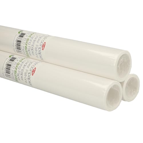 Schnittmusterpapier Breite 100cm 4 Rollen zu je 10 Meter - Schnittmuster Kopierpapier Pauspapier Zeichenpapierrolle Transparentpapier von Stofftreff Santi