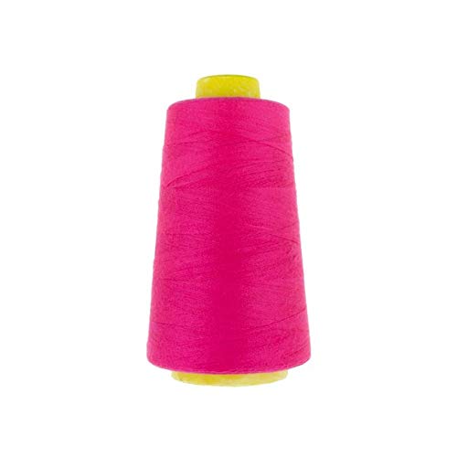 Stofftreff Santi Hochwertiger Overlockgarn-2700 m Spule- 100%Polyester-40 Textile Center (Pink-41328) von Stofftreff Santi