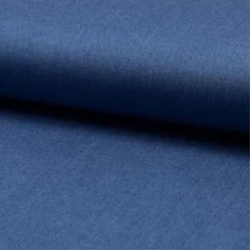 Viscosejeans COLLEEN Jeansstoff in Öko-Tex Standard 100 Qualität 100% Viscose - 50cm - Breite 145cm Blusenstoff Hosenstoff Bekleidungsstoff Meterware (Jeansblau) von Stofftreff Santi